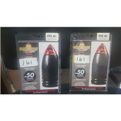 Black Power Powerbelt Bullets 30 rounds total. 250 grain and 200 grain