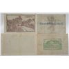 Image 2 : Various German Issuers. 1923. Lot of 4 High Denomination Issued Notes.