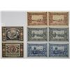 Image 2 : Ahaus and RŸgenwalde. 1921. Notgeld Lot of 8 Issued Notes.