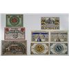 Image 2 : Eutin and Buxtehude. 1920. Notgeld lot of 8 Issued Notes.