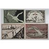 Image 2 : Glauchau-Stollberg. ND (ca. 1921). Notgeld Lot of 4 Issued Notes.
