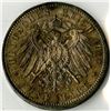 Image 2 : Hamburg, 1913 J, 5 Mark, KM#610, Choice AU to Uncirculated.