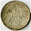 Image 2 : Wurttemberg, 1910 F, 3 Mark, KM#635, AU Condition