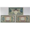 Image 1 : Board of Commissioners of Currency. 1941-1953. Lot of 3 Issued Notes.