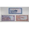 Image 2 : Central Bank of Oman. 1987-1989. Lot of 3 Issued Notes.
