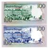 Image 2 : Banco de Portugal. 1980-1985. Lot of 2 Specimen & Color Trial Notes.