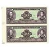 Image 1 : Banco Central De Venezuela, 1986 Progress Proof Uncut Pair.