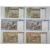 Image 2 : Banque Centrale des Etats de l'Afrique de L'Ouest. 1994-2002. Lot of 6 Issued Notes.