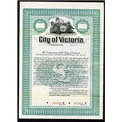 City of Victoria, 1908 Specimen Bond