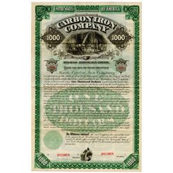 Carbon Iron Co., 1892 Specimen Bond