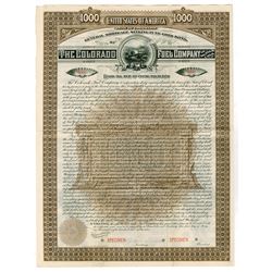 Colorado Fuel Co., 1889 Specimen Bond