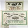 Image 1 : North East I/C Railroad Bond Duo, 1869-1872