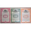 Image 1 : Pere Marquette Railway Co. 1916 & 1930 Specimen Bond Trio