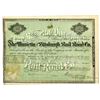 Image 1 : Marietta and Pittsburgh Rail Road Co. 1870 I/U Stock Certificate.