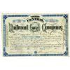 Image 1 : Ohio Central Railroad Co. 1884 I/U Stock Certificate ITASB Henry Clews