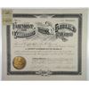 Image 1 : Fairmont and Clarksburg Electric Railroad Co., 1901 I/U Stock Certificate.