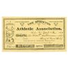 Image 1 : Stockton Athletic Assoc., 1894 I/U Stock Certificate, Serial #1 - Baseball, Hunting, Tennis Images.
