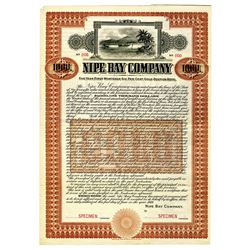 Nipe Bay Co. 1909 Specimen Bond