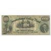 Image 1 : Bryant & Stratton's International College Bank, 1868, $1000 Issued College Currency Obsolete Note.