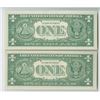 Image 2 : U.S. FRN, $1, Series 1963 Fancy Matching Serial Numbers.