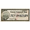 Image 1 : Parsons Commercial Bank, 1907 Cashier's Check Panic Currency.