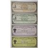 Image 1 : State of North Dakota. 1933. Lot of 4 Unissued Depression Scrip Notes.