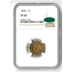 1860 1C PR 64 CAC NGC