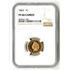 Image 1 : 1863 Copper Nickel 1C PR 66 Cameo NGC