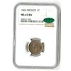 Image 1 : 1864 Bronze 1C MS 65 BN CAC NGC