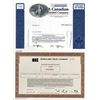 Image 1 : Canadian Bank Note Co., ca.1970's Pair of Specimen/Sample Stock Certificates.