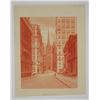 Image 1 : ABNC Proof Vignette of View of Trinity Church From Wall Street ca.1880's.