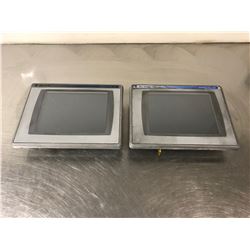 (2) ALLEN BRADLEY 2711P-T10C4A2 / 2711P-T10C4A6 PANELVIEW PLUS 1000