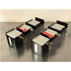 (2) ALLEN BRADLEY 1756-A10 10 SLOT CHASSIS W/ MODULES