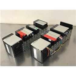 (2) ALLEN BRADLEY 1756-A10 10 SLOT CHASSIS W/ MODULES