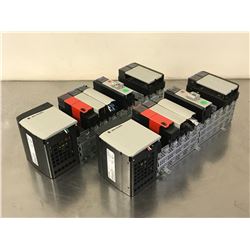 (2) ALLEN BRADLEY 1756-A10 10 SLOT CHASSIS W/ MODULES