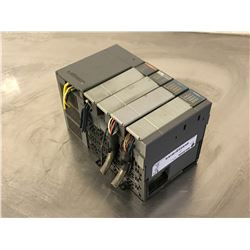 ALLEN BRADLEY 1746-A4 4SLOT RACK W/ MODULES