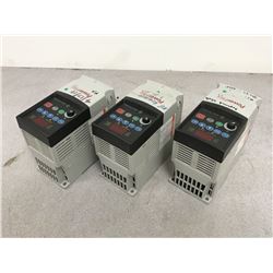 (3) ALLEN BRADLEY 22A-A2P3N104 POWER FLEX AC DRIVE