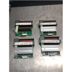 (4) - ALLEN BRADLEY (3) - 1746-0A16_SER C_(1) - 1746-0A16_SER D_SLC500 OUTPUT MODULES