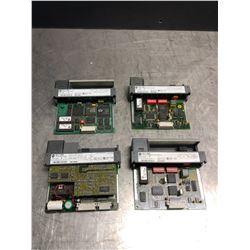 LOT OF (4) ALLEN-BRADLEY 1) - 1747-SN SER B_1) -1747-L541 SER B_ 2) - 1747-DCM SER A_MODULES