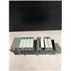 Image 1 : ALLEN BRADLEY SLC500 1746-P2 RACK WITH CARTRIDGES AS SHOWN
