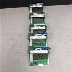 (5) - ALLEN-BRADLEY SLC500 1746-IV16_SER C. INPUT MODULES