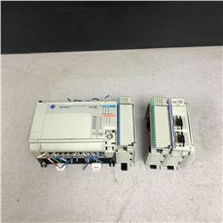 ALLEN BRADLEY 1764-28BXB_MICROLOGIX 1500 BASE UNIT WITH CARTRIDGES AS SHOWN