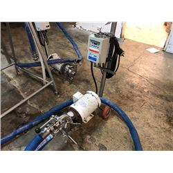 TANK PUMP WITH ATTACHED BLUE HOSE, SMVECTOR CONTROLLER