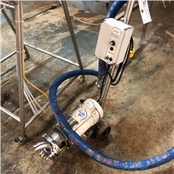 TANK PUMP WITH ATTACHED BLUE HOSE, PENTA-DRIVE CONTROLLER