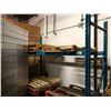 Image 1 : SINGLE BAY OF BLUE 8' PALLET RACKING