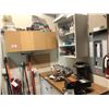 Image 1 : CONTENTS OF CORNER AREA INC. 4 DOOR WALL MOUNT CABINET AND CONTENTS, WHITE CABINET AND CONTENTS,