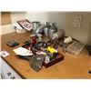 Image 2 : CONTENTS OF CORNER AREA INC. 4 DOOR WALL MOUNT CABINET AND CONTENTS, WHITE CABINET AND CONTENTS,