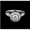 Image 2 : 1.49 ctw Diamond Ring - 14KT White Gold