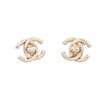 Image 1 : Chanel Vintage CC Turn-Lock Clip-On Earrings
