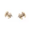 Image 4 : Chanel Vintage CC Turn-Lock Clip-On Earrings